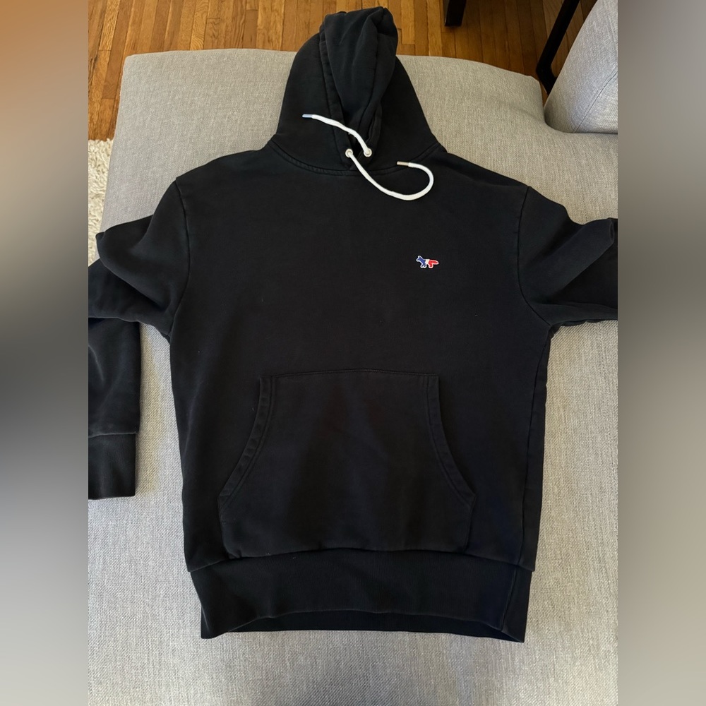 Maison Kitsune small hoodie - used (black)